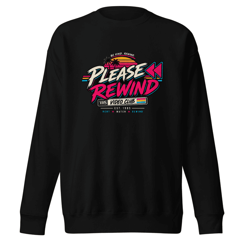 Please Rewind Classic Sweater